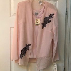 Dressy top with matching bottoms